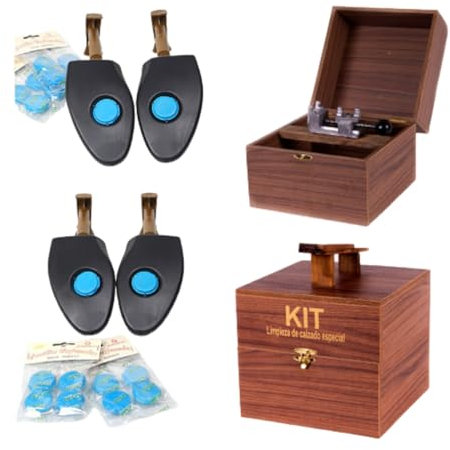 DOSQUIN PREMIUM BOX, Limpieza de Zapatillas, Limpia Zapatos, Kit Limpieza Zapatillas, Incluye Garra Metálica de Sujección 360° Hormas Hombre Hormas Mujer Pastillas