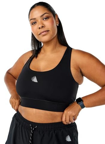 Zizzi Active by Damen Große Größen Sport BH Racerback Größe Gr XXL Black