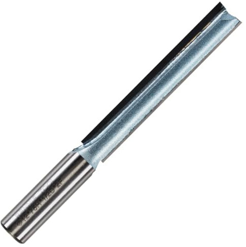 Rennie Tools - 12mm Cutting Diameter x 75mm Flute x 1/2 Shank TCT Tipped 2 Flute Straight Router Cutter Bit. Compatible With Makita Trend Festool Hikoki Dewalt Router Etc. 12mm Router Bit