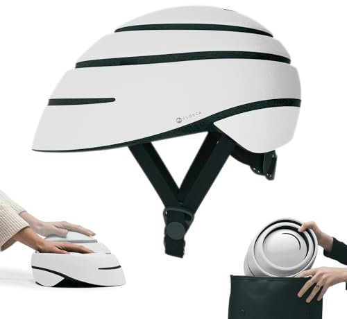 CLOSCA. Casco pieghevole da bicicletta, elegante e sicuro. Casco da bicicletta urbano, certificato per monopattino elettrico, pattini, skateboard…