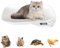 Tierwaage für Kleine Tiere, Höchstgewicht 15Kg (±1gram) LCD Digitale Katzenwaage Kleintierwaage mit 4 Wiegemodi (oz/ml/lb'oz/g) für Kleinen Katzen, Hunden, kleines Haustier, Küche, Futter(36 x 25,5cm)