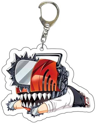 gangdiude-eu Chainsaw Man Creative Keychain Anime Keyring Fashion Keychain Personalised Pendant for Home and Car Keys Backpack Bag Pendant Ladies Men Teenagers