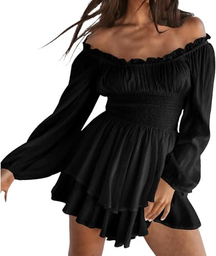 GFPGNDFHG Etuikleid Damen Elegant Piratenkostüm Piraten Korsett Weißes Karneval Kleid Weiß Lang Rüschenkleid Cute Stuff Pirate Corset