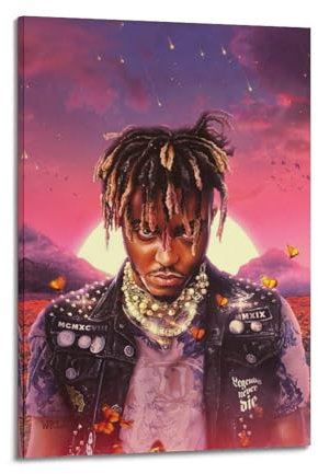 Legends Never Die Juice Wrld Album-Poster, Kunst, Wanddekoration, 20 x 30 cm, Rahmenstil-35