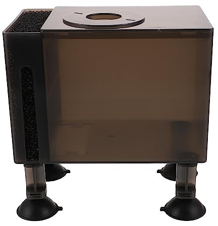 POPETPOP Pumpenschutzbox Kunststoff Robust Wasserfest Für Aquarien Gartenpumpe Mit Hoher Standfestigkeit Und Verschleißschutz Große Poolpumpe Zubehörbox Schwarz-braun