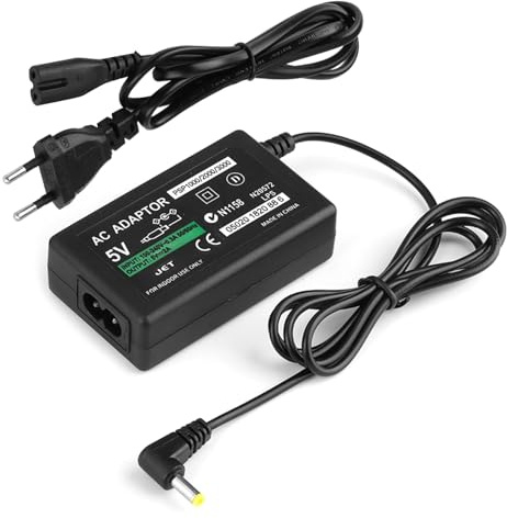 Ladegerät für Sony PSP 1000/2000/3000, Ladekabel 5V 2A für PSP, Ersatz Charger Power Adapter Wandstecker, Steckernetzteil Netzkabel Netzteil Set Adapter Tragbar 1.8M