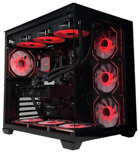 PJ DIGITAL STORE EGEMONE V9 - Pc gaming Ryzen 7 7700X, Rtx 5070 12Gb, Ram 32Gb DDr5 6000 Mhz, Ssd NVMe 1000Gb, Dissipatore a Liquido 360mm, Windows 11 Pro, Pc desktop gaming, fino a 5,40 ghz
