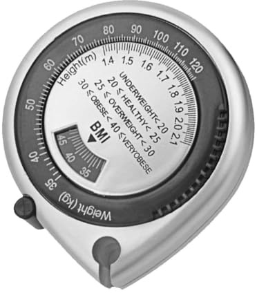 NOLITOY Ruban de Mesure Corporelle Métre Corporel Rétractable Portable en Abs et Pvc pour Calculer L'imc et Mesurer la Taille Précision à Domicile