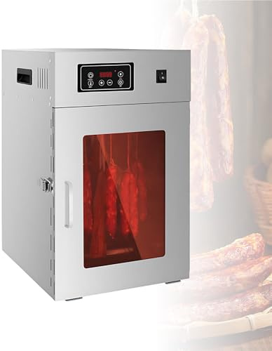 Essiccatore Industriale, Essiccatore per Gastronomia in Acciaio Inox Con Timer 24 Ore E Circolazione Aria per Carne Secca E Salumi