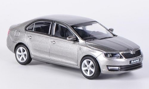 Skoda Rapid, met.-grau , 2012, Modellauto, Abrex 1:43