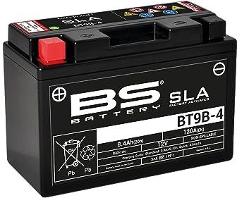 BS Battery 300642 BT9B-4 AGM SLA Batterie de Moto Noir