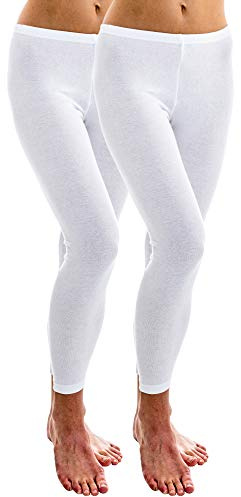 HERMKO 1720 2er Pack Damen Legging aus 100% Bio-Baumwolle, Legging