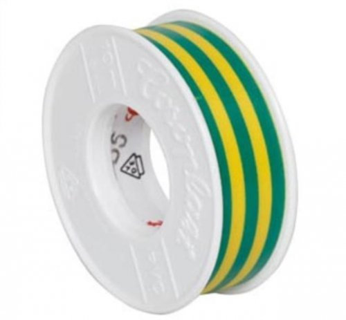 Isolierband, PVC, 10 m, grün/gelb, COROPLAST