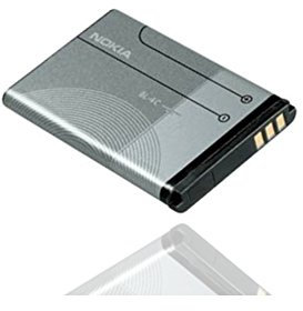 ORIGINAL Akku accu Batterie battery für Nokia 1006, 1202, 1260, 2220 Slide, 2228, 2650, 2690, 2705, 3230, 3500 C, 6101/6102, 6102i, 6103-860mAh - Li-Ionen - (BL-4C)