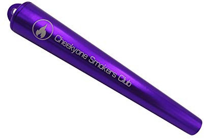 Cheeky One Smokers Club Metal King Size Joint Tube cig case (purple)
