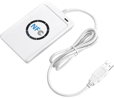 TOPINCN Card Reader, ID NFC RFID Reader ACR122U ISO14443A / B - Contactless Intelligent Reader/Writer Home Office Security