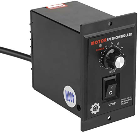 Acogedor Motordrehzahlregler, 400 Watt AC 220 V, 90-1400 U/min (50 Hz), 90-1700 U/min (60 Hz), Schwarz, PN001