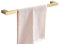 WOMAO Porte-Serviettes Sèche-Serviettes avec Barre Simple pour Salle de Bain WC Cuisine à Suspendre Mural Organisateur en Acier Inoxydable Or Brossé