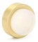 EVI Herrajes Wall Mounted Door Stop,Matte Brass - White Rubber,24x14mm,I-205/24-BMT