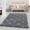 Carpettex Hochflor Teppich Wohnzimmer Shaggy Flokati Teppich Modern Skandinavisch Design 200 x 290 cm Grau - Teppich Schlafzimmer Weich Flauschig Waschbar Teppich Küche Esszimmer - Langflor Teppiche