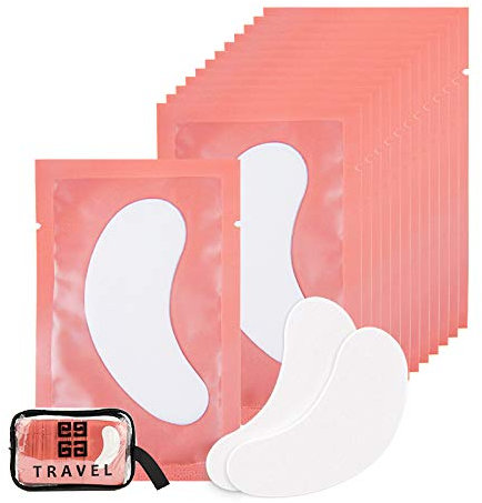 250 Paare Augenpads für Wimpernverlängerung Wimpern Pads Augenpads Wimpern Augen Patches Wimpernverlängerung Pad Zubehör Under Eye Pads for Eyelash Extensions Gut Bleiben-Lunamoon (Pink250)