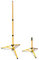 EINFEBEN - Treppiede per faretto da cantiere, regolabile in altezza, supporto per riflettore, treppiede in acciaio, colore: giallo