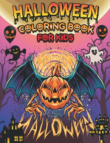 Halloween Coloring Line-art Book for Kids: Cute Halloween drawings to paint and color, an activity book for kids and toddler | perfect gift for halloween
