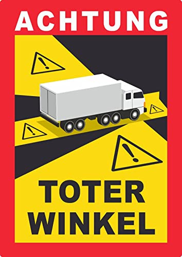 Toter Winkel Aufkleber A8 (52x74mm)
