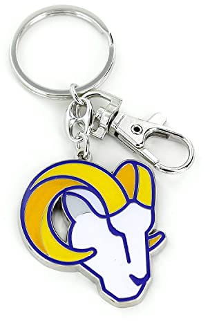 aminco Los Angeles Rams Logo Schwerer Schlüsselanhänger NFL-KT-091-33-N Teamfarbe Einheitsgröße