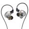 Yinyoo KBEAR KS1 Gaming Verdrahtete Ohrhörer Ausgezeichneter Bassklang mit Macht in Ohrmonitor, hochauflösender In-Ear-Kopfhörer-IEM-kompatibel mit Android-Telefon-PC, PS4, PS5, Xbox(mit MIC, Clear)