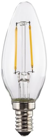 Xavax LED-Filament E14, 806lm ersetzt 60W, Kerzenlampe, warmweiß