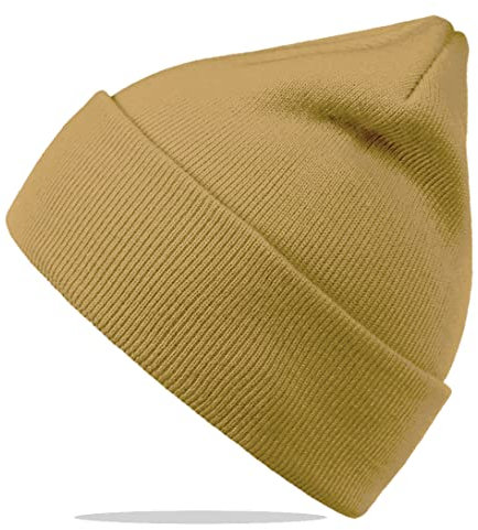 Van Der Rich ® - Weiche und Warme Strickmütze für Herren und Damen (CL-Kamel, One Size)