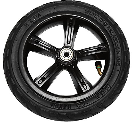 Wanjorlay 8 Pouces Scooter éLectrique Pneu 8X1 1/4 IntéRieur Pneu 200X45 Pneumatique Roue EntièRe-8MM