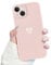 Newseego Compatible for iPhone 14 Plus Case(6.7), Cute Girls Women Love-Heart Shape Pattern Silicone Case Shockproof Slim Soft TPU Back Cover Protective Bumper Phone Case for iPhone 14 Plus-Pink