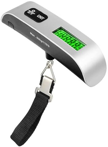 Ziyan Digitale Kofferwaage Gepäckwaage Hängewaage Reisewaage Handwaage 10g-50kg