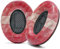WC Coussinets améliorés pour écouteurs Bose QC35 et QC35ii (QuietComfort 35) par Wicked Cushions – Cuir Souple, Mousse à mémoire de Forme Luxueuse, épaisseur Accrue, durabilité Accrue | Hex Red