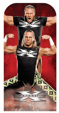 Star Cutouts SC4347 WWE D-Generation X DX Tag Team Stand-In Cardboard Cutout – Wrestling Party Decoration, Photo Prop & Fan Gift