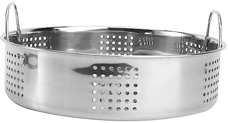 Zerodeko Edelstahl Dampfgarer Topfeinsatz 23 Cm Dampfkorb Küchenzubehör Für Gesundes Kochen Und Dünsten Metall Dampfgarer Einsatz Für Haushaltsküche