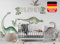 Personalisiertes Dinosaurier Wandtattoo mit Namen, Dino Wandtattoo Kinderzimmer Babyzimmer, Wandsticker Deko osomhome os3204