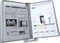 Desktop-Referenz-Organizer – Katalog-Präsentationsständer, Desktop-Referenzsystem klein, 5 Panels, fasst 10 Blatt A4-Papier, Bedienungsanleitung zum Aufhängen an der Wand in der Werkstatt (grau)
