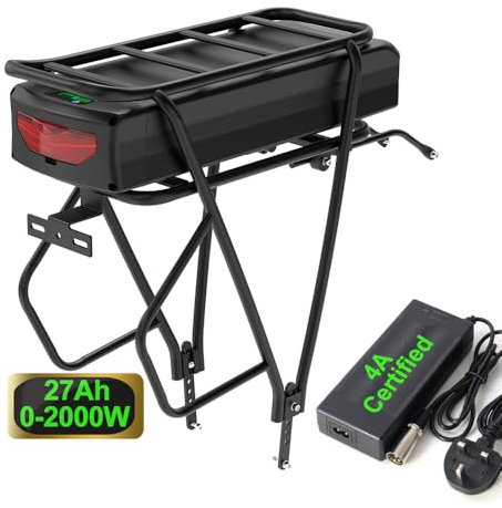 52v 2000W ebike Batterie avec Porte - Bagages pour 1000w 1500W 2000W BaIfang Mid - Drive/ebike Conversion Kit Litio Batterie - Batterie Ebike Litio