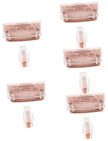 LALAFINA 5sätze Elegantes Büroset Tragbarer Locher Heftgerät Roségold Multifunktionale Bürobedarf Für Effiziente Dokumentenorganisation Und Stapeln Für Büro -projekte