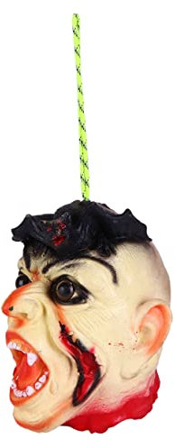 ORFOFE Creepy Halloween Head Prop Lightweight Bat Decapitation Prop Perfect for Scary Parties