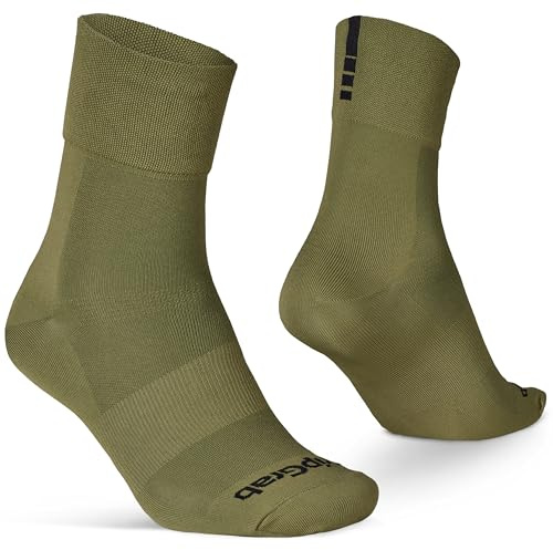 GripGrab Lightweight SL Fahrrad Socken Sommer - Radsocken Kurz & Lang | Coolmax Material mit Mesh-Zonen, 1er & 3er Pack, ca. 9 cm kurz / ca. 15 cm lang, minimales Branding