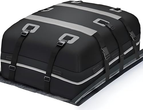 Dachbox Auto Dachgepäckträger Tasche Zubehör für VW Atlas 2023-2024 Wasserdicht Dachbox Taschen Dachbox Dachzelt,B-Black with Gray