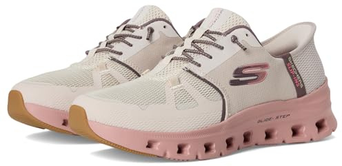 Skechers Damen Glide-Step Pro Slip-InTurnschuhe, Taupe Mesh/Multi Trim, 36 EU