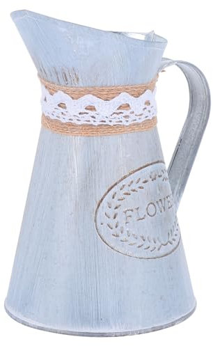 Ciieeo 2Stücke Vintage Blumenkrug Topf Rustikale Für Zuhause Garten Und Hochzeit Als Pflanzer Oder Tischblumentopf