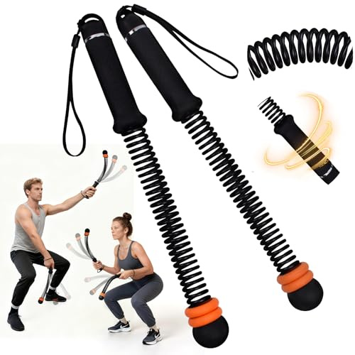 OTRC Weighted Battle Rope Ohne Seil - Verstellbare Battle Ropes für Zuhause, leises Seilloses Battle Rope mit Silikon Griff für Ganzkörperstraffung, Fettverbrennung,Krafttraining