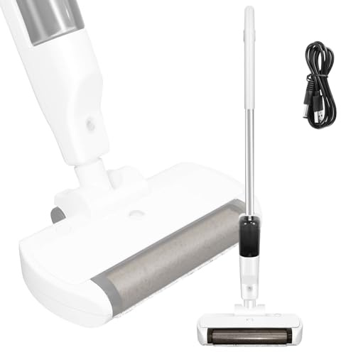 Bowose Cordless Wet & Dry Vacuum Mop, Lightweight Vacuum Cleaners with 550ML Water Tank & Blue Light, Rechargeable Floor Washer Cleaner, Electric Mop for Pet Hair, Carpets and Hard Floors