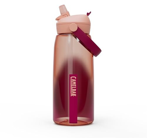 CAMELBAK Thrive Flip Straw Water Bottle, Blush Dawn, 1 Litre